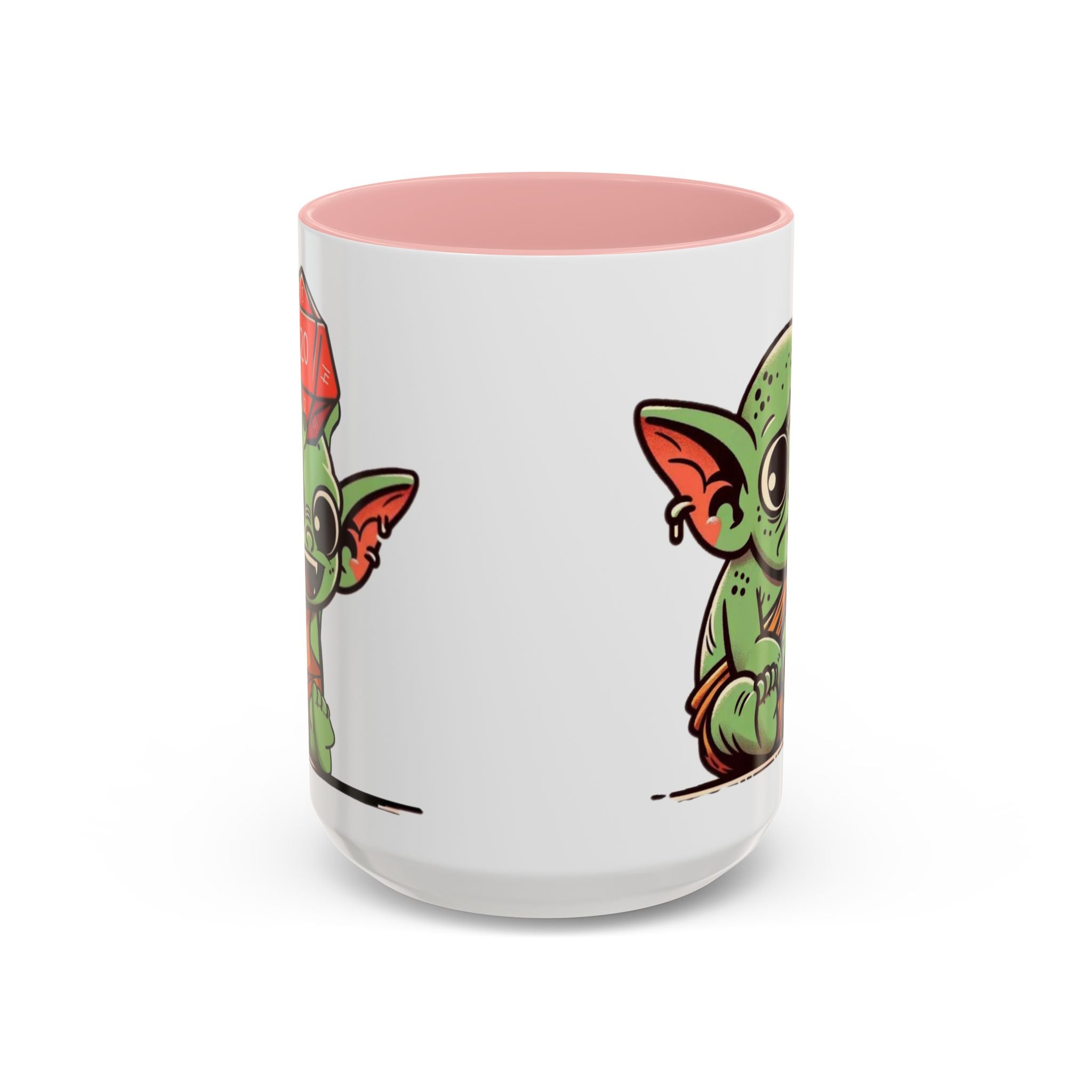 Dice Goblin D20 & D1 Coffee Mug — Gamer RPG Dice Accent Mug (11/15oz)