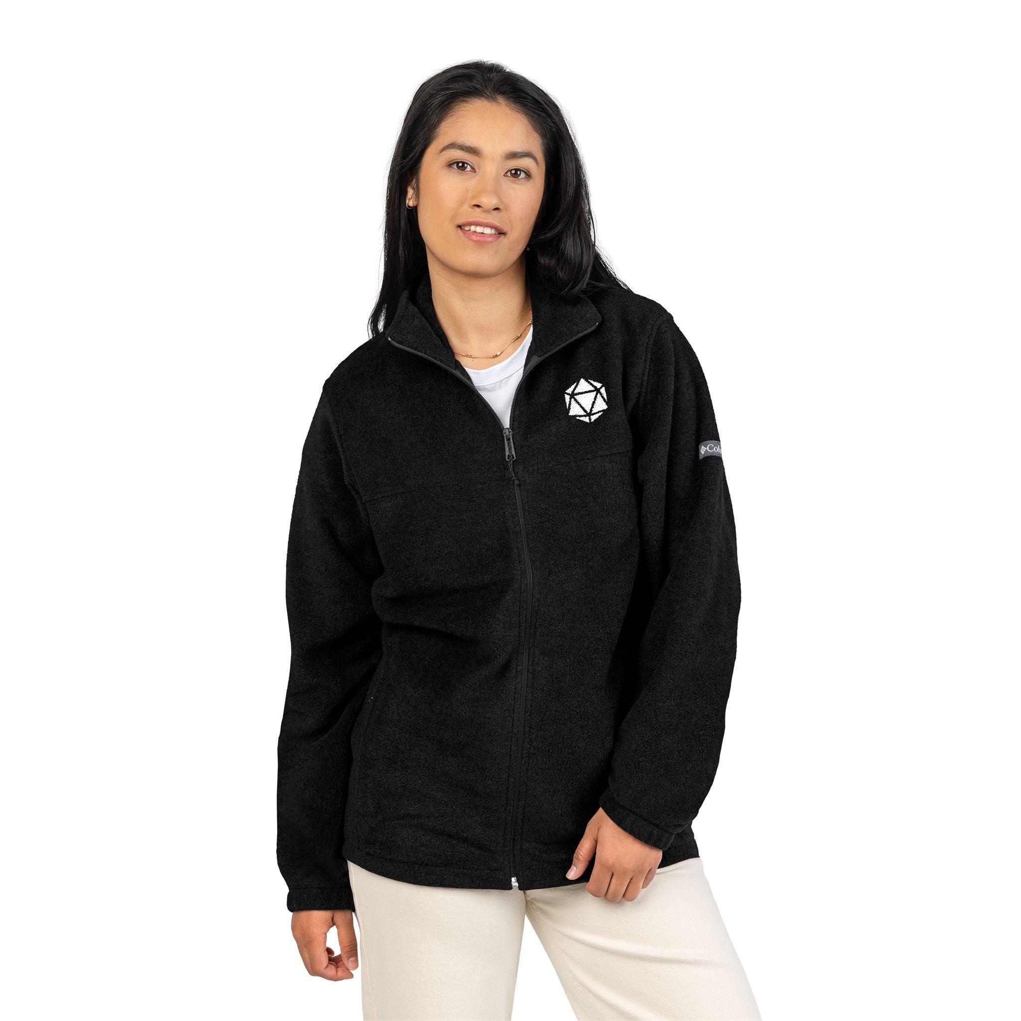 Embroidered D20 Compass Logo Fleece Jacket