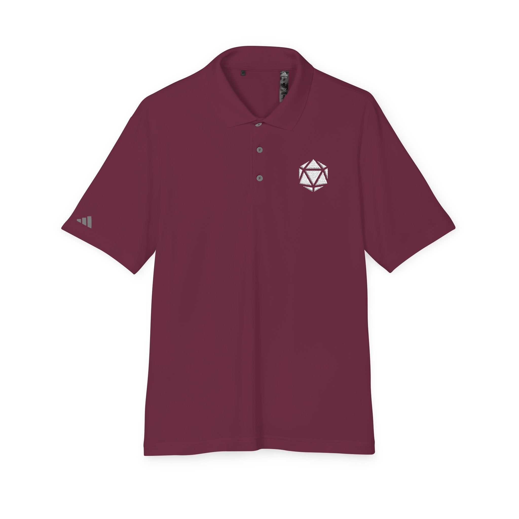 Embroidered Adidas D20 Logo Polo — Performance Golf Shirt