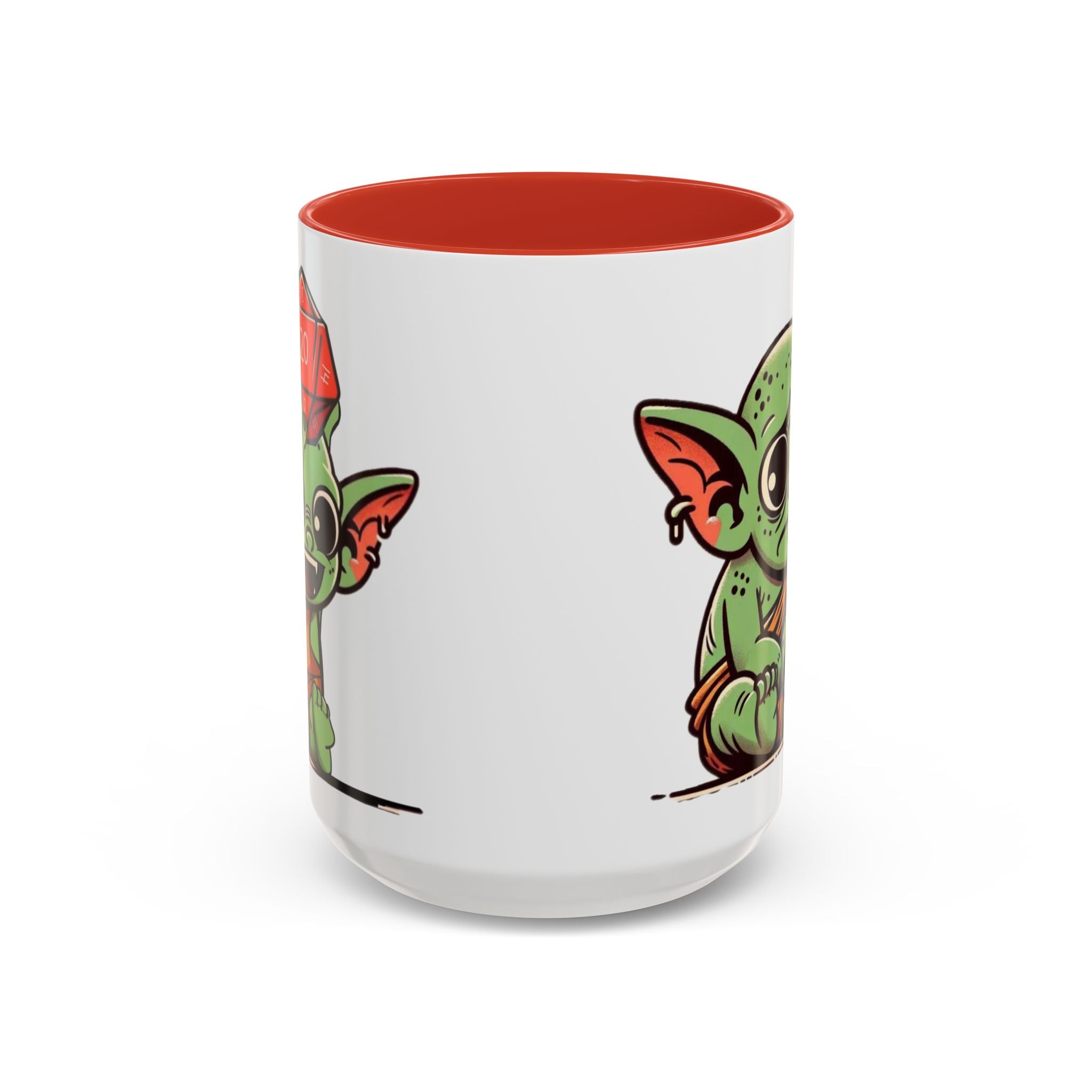 Dice Goblin D20 & D1 Coffee Mug — Gamer RPG Dice Accent Mug (11/15oz)