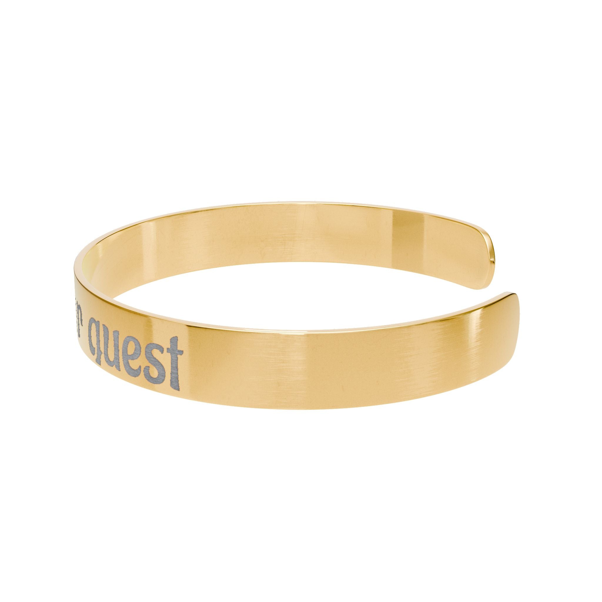 Choose Your quest cuff bracelet | engraved rose gold message bracelet