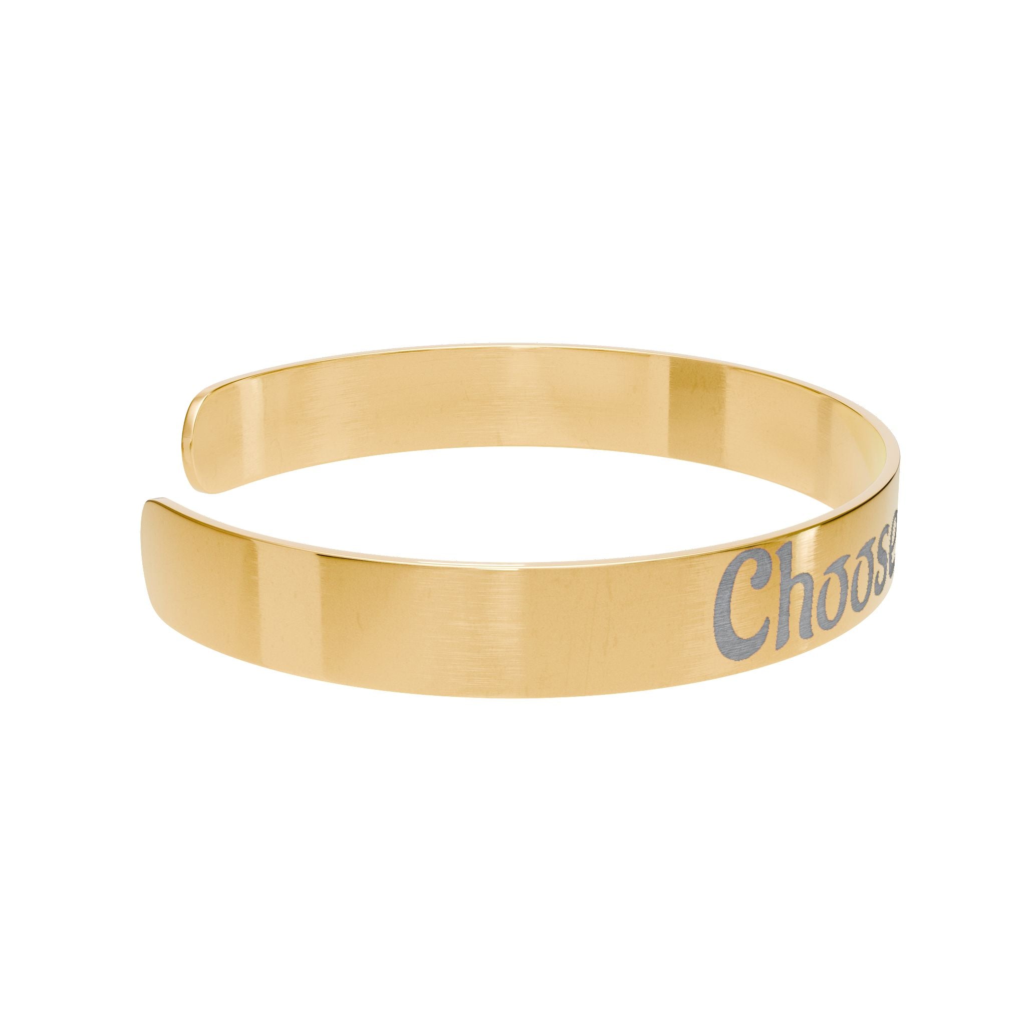 Choose Your quest cuff bracelet | engraved rose gold message bracelet