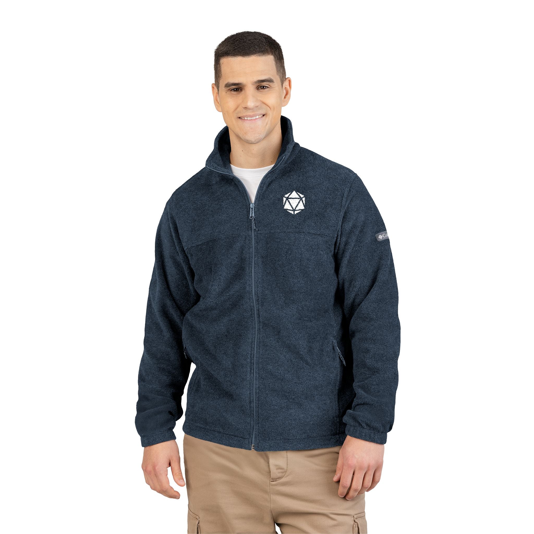 Embroidered D20 Compass Logo Fleece Jacket