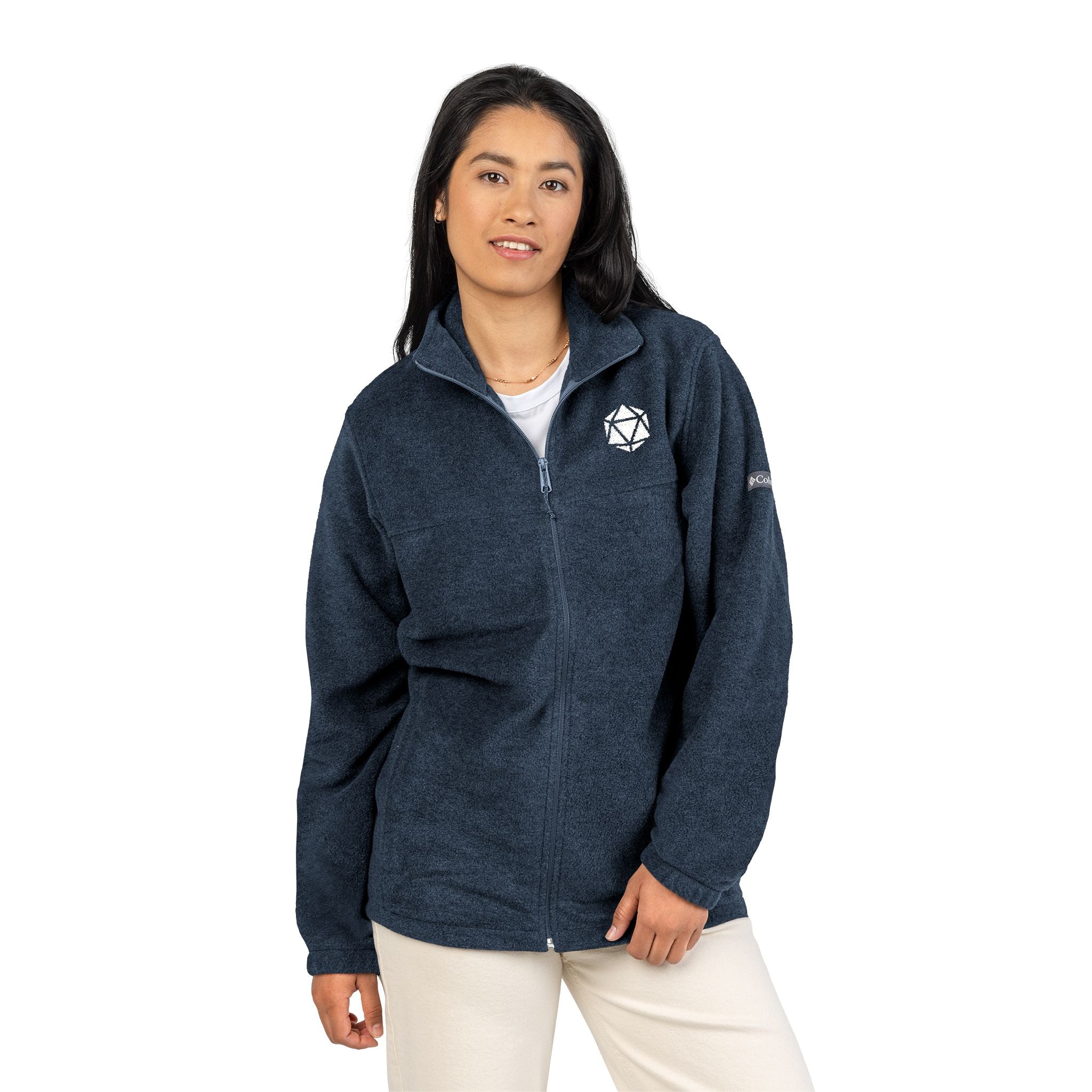 Embroidered D20 Compass Logo Fleece Jacket