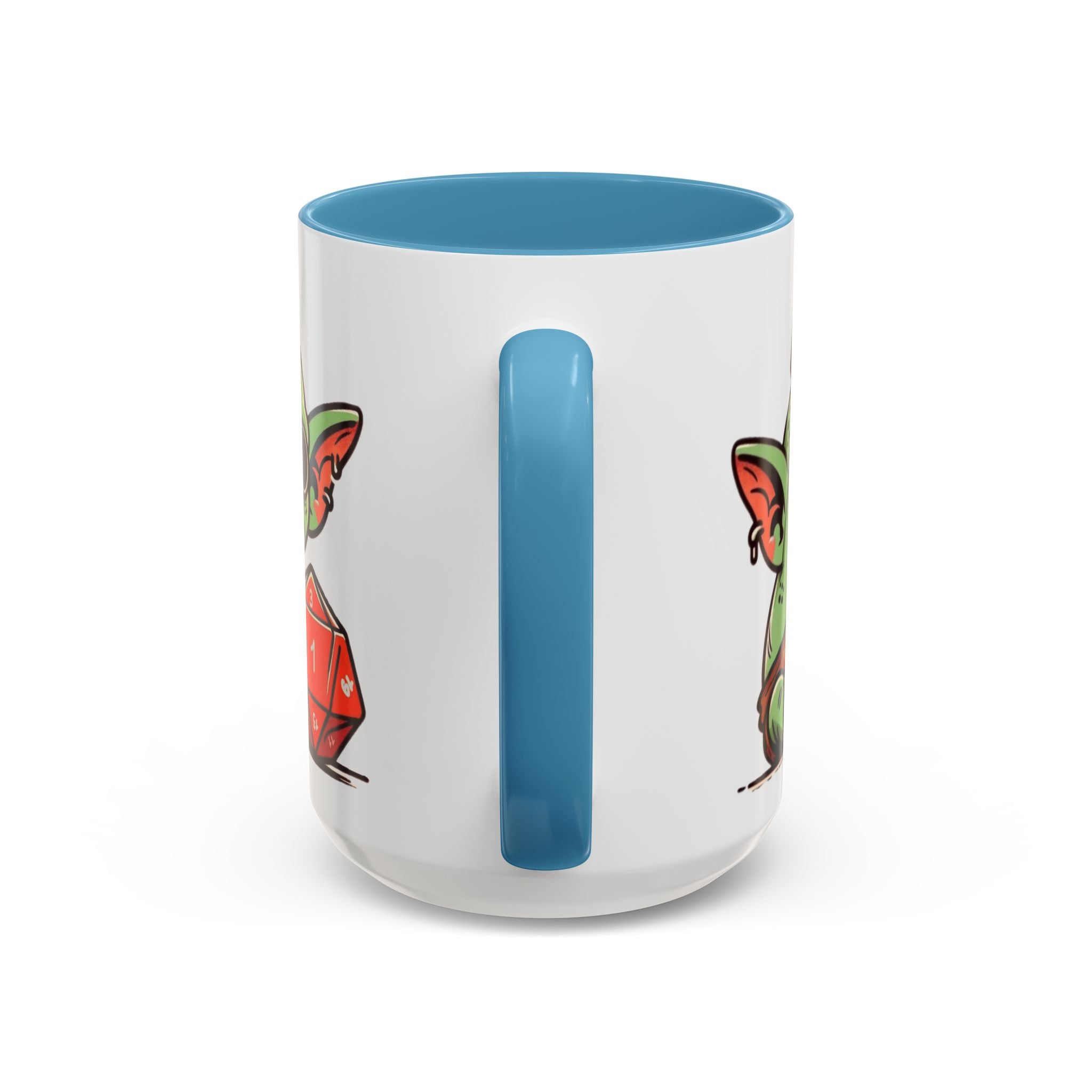 Dice Goblin D20 & D1 Coffee Mug — Gamer RPG Dice Accent Mug (11/15oz)