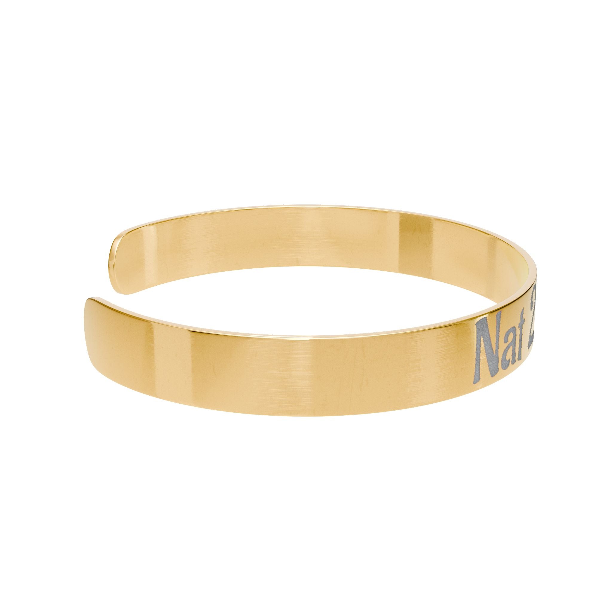 Nat 20 energy | engraved rose gold message bracelet