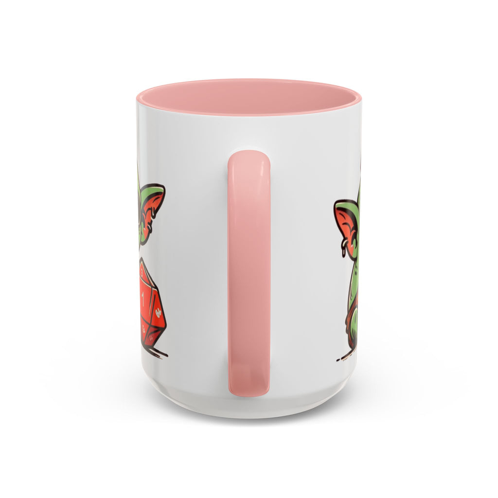 Dice Goblin D20 & D1 Coffee Mug — Gamer RPG Dice Accent Mug (11/15oz)